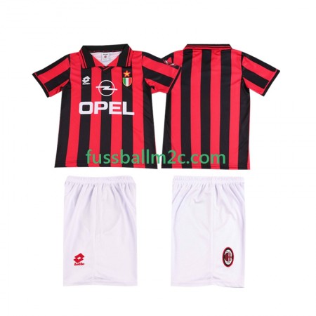 Fußballtrikots AC Mailand Retro Kinder Heim Trikotsatz 1996 1997 Fußballtrikots AC Mailand Retro Kinder Heim Trikotsatz 1996 1997